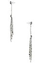 view 2 of 3 FAYE FRINGE イヤリング in Black & Silver