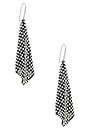 view 1 of 3 BRINCOS AVA in Black & Silver