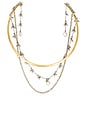 view 1 of 2 Freya Short Necklace in Silver & Dore
