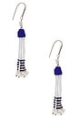 view 2 of 3 Nina Pendant Earrings in Off White & Silver
