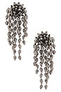 view 1 of 3 Clip Earrings in Anthracite & Silver