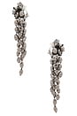 view 2 of 3 Clip Earrings in Anthracite & Silver