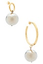 view 1 of 4 Asymmetric Earrings in Dore & Silver