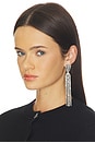 view 4 of 3 Long Earrings in Transparent & Silver