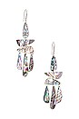 view 2 of 3 Boucle d'Oreill Earrings in Multicolor & Silver