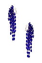 view 2 of 2 PENDIENTES HANABI in Royal Blue & Silver