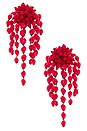 view 1 of 3 Hanabi Earrings in Red & Silver