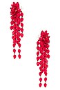 view 2 of 3 Hanabi Earrings in Red & Silver