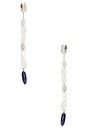 view 1 of 2 Leotie Earrings in Navy & Silver