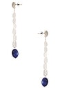 view 2 of 2 Leotie Earrings in Navy & Silver
