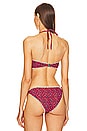 view 3 of 4 Starnea Bikini Top in Cranberry