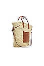 view 3 of 7 Cadix Tote in Natural & Cognac