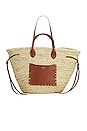 view 5 of 7 Cadix Tote in Natural & Cognac