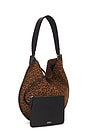 view 3 of 4 Oskan Hobo Soft Shoulder Bag in Leopard