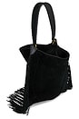 view 4 of 7 Oskan Hobo Soft Shoulder Bag in Black