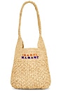 view 1 of 6 Praia Small Bag in Natural, Purple & Orange