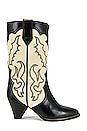view 1 of 5 BOTTINES LINLE in Black & Ecru