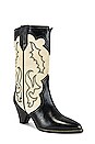 view 2 of 5 BOTTINES LINLE in Black & Ecru