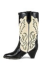 view 5 of 5 BOTTINES LINLE in Black & Ecru