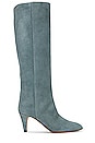 view 1 of 5 BOTTES HAUTEUR GENOUX LASPI in Sea Green