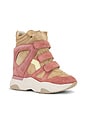 view 2 of 6 Balskee Sneaker Wedge in Light Beige & Pink