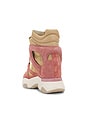 view 3 of 6 Balskee Sneaker Wedge in Light Beige & Pink