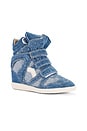 view 2 of 6 Bekett Sneaker Wedge in Light Blue