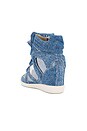 view 3 of 6 Bekett Sneaker Wedge in Light Blue