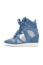 view 5 of 6 Bekett Sneaker Wedge in Light Blue