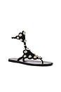 view 2 of 5 Velvee Sandal in Black & Silver