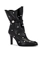 view 2 of 5 Lolya Studded Ruffle Boot in Black & Silver