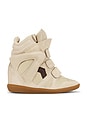 view 1 of 6 Bekett Sneaker in Ecru & Chocolate