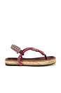 view 1 of 5 Gypso Sandal in Multicolor Burgundy