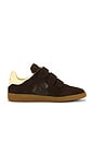 view 1 of 6 Beth Sneaker in Chocolate & Light Yellow
