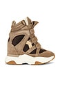 view 1 of 6 Balskee Sneaker in Sand Brown & Chocolate
