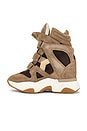 view 6 of 6 Balskee Sneaker in Sand Brown & Chocolate