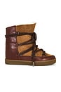 view 1 of 5 Nowles Boot in Dark Brown & Ochre