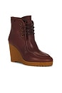 view 2 of 5 Cylia Wedge Boot in Dark Brown