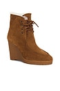 view 2 of 5 Cylia Shearling Wedge Boot in Cognac