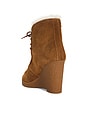 view 4 of 5 Cylia Shearling Wedge Boot in Cognac