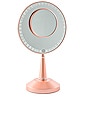 view 2 of 2 Bijou LED Hand Mirror with Charging Stand in Rose Gold