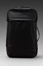 view 1 of 4 Canvas & Leather Capsule Backpack in Black in Black/Black