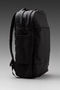 view 3 of 4 Canvas & Leather Capsule Backpack in Black in Black/Black