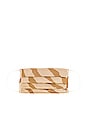 view 2 of 3 Woven Face Covering in Golden Zebra