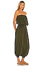 view 2 of 3 Seychelle Solid Strapless Pleated Jumpsuit in Cactus
