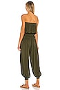 view 3 of 3 Seychelle Solid Strapless Pleated Jumpsuit in Cactus