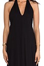 view 5 of 5 Denver Rayon Chiffon Halter Dress With Flounce Detail in Black