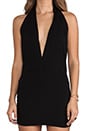 view 5 of 5 Joey Deep V Mini Dress in Black