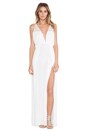 view 1 of 4 ROBE MAXI ISLA in White & Crochet