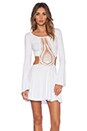 view 1 of 4 ROBE COURTE in White